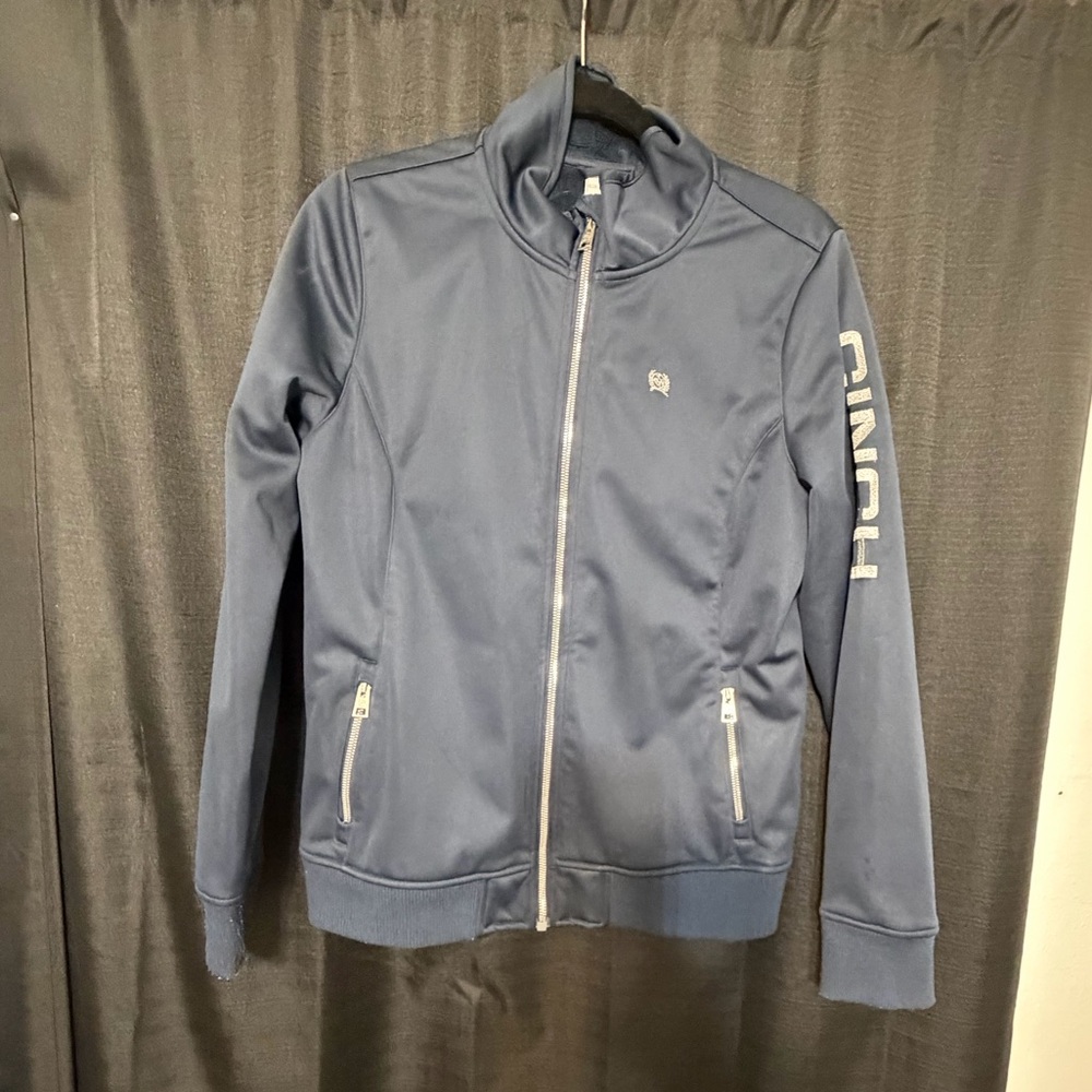 Cinch Blue Zip-Up Jacket